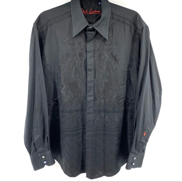 Robert Graham Other - Robert Graham Embroidered Swarovski Shirt